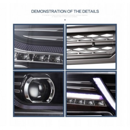 TOYOTA FJ CRUISER XJ10 2007-2015 LAMPA LAMPY PRZÓD LED VLAND EUROPA + GRILL