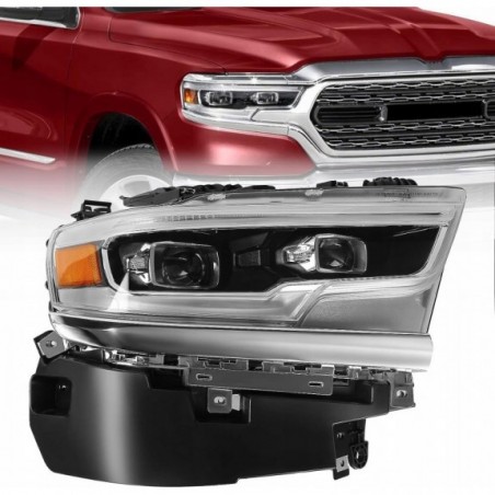 DODGE RAM LIMITED LONGHORN 2019- LAMPA PRZÓD PRAWA FULL LED KOMPLETNA CHROM