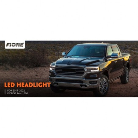 DODGE RAM LIMITED LONGHORN 2019- LAMPA PRZÓD PRAWA FULL LED KOMPLETNA CHROM