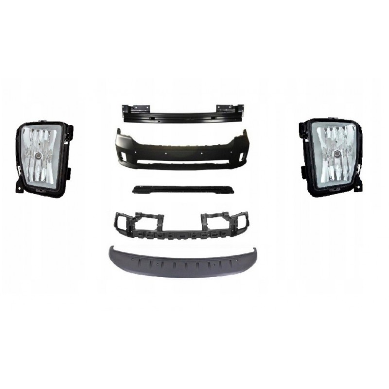 DODGE RAM 1500 2013- SPORT ZDERZAK KOMPLETNY Z PDC + HALOGENY + KRATKA DÓŁ