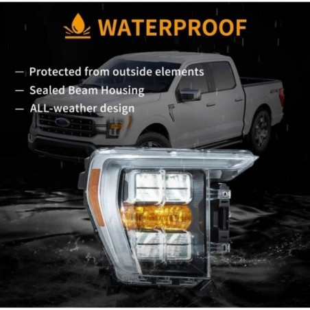 FORD F150 F-150 2021-2023 LAMPA LAMPY LED VLAND KOMPLET LEWA + PRAWA