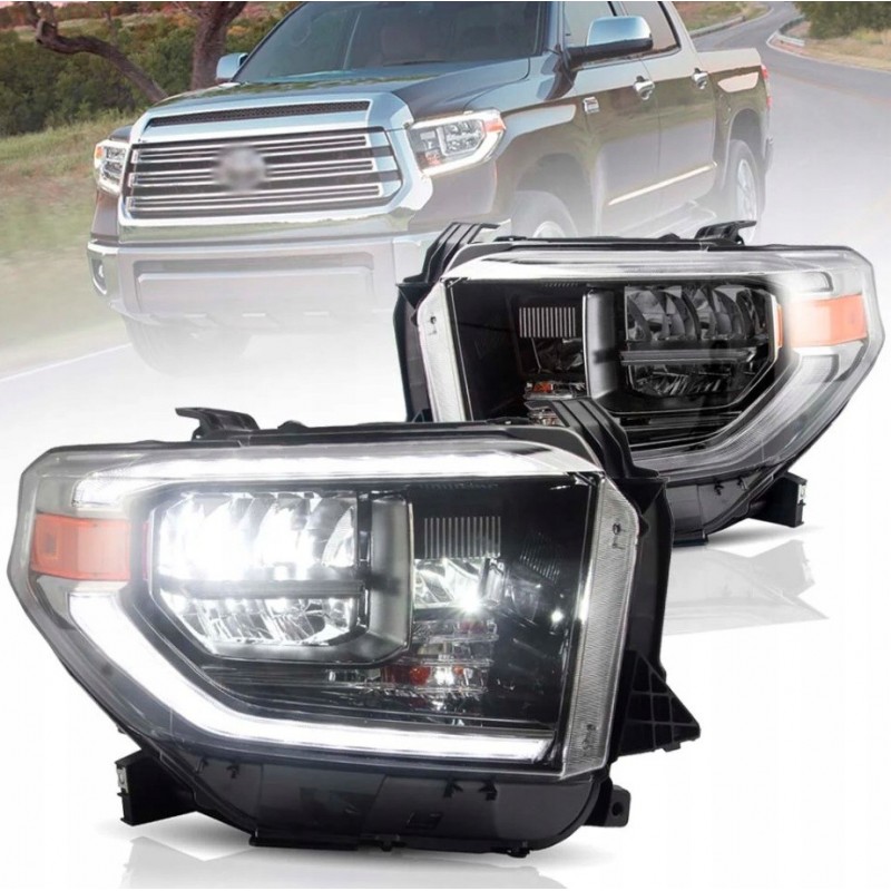 LAMPA LAMPY TITANIUM LED VLAND ŚRODEK SREBRNY KPL. TOYOTA TUNDRA 2014-2018