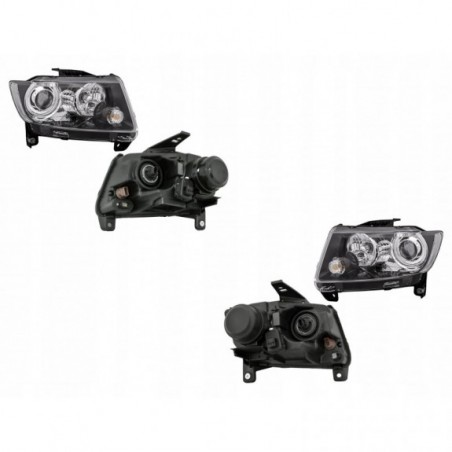 LAMPA PRAWA + LEWA EUROPA CZARNA JEEP GRAND CHEROKEE WK2 2011-2013