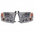 DODGE RAM 2009-2018 LAMPA LAMPY PRAWA + LEWA 3 KOMORY JASNA