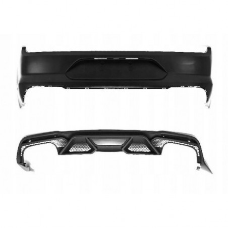 FORD MUSTANG STYL GT500 2015-2023 ZDERZAK TYLNY GÓRNY + SPOILER DYFUZOR