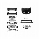 JEEP GRAND CHEROKEE WK2 2017- SRT-8 MASKA ALUMINIUM + ZDERZAK BODY KIT