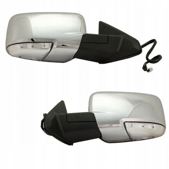 LUSTERKO PRAWE + LEWE CHROM KOMPLET 6+7 PRZEWODÓW DODGE RAM 2009-2018