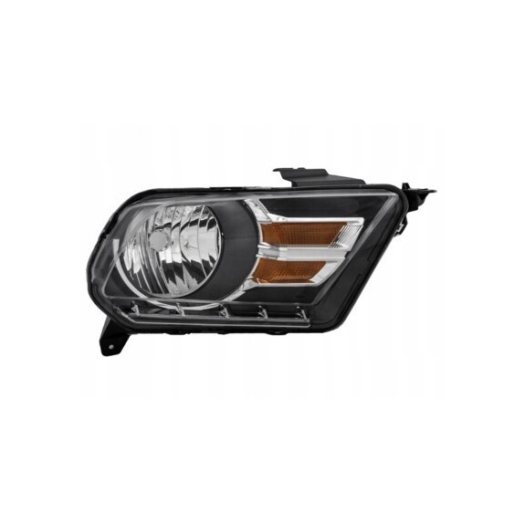 LAMPA REFLEKTOR PRAWA PRZÓD CZARNA Z CHROM FORD MUSTANG 2010-2012