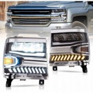 CHEVROLET SILVERADO 2016-19 LAMPA LAMPY FULL LED VLAND KOMPLET LEWA + PRAWA