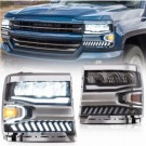 CHEVROLET SILVERADO 2016-19 LAMPA LAMPY FULL LED VLAND KOMPLET LEWA + PRAWA