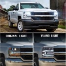 CHEVROLET SILVERADO 2016-19 LAMPA LAMPY FULL LED VLAND KOMPLET LEWA + PRAWA