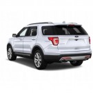 FORD EXPLORER 2016-2017 NAKŁADKA SPOILER ZDERZAKA TYLNEGO SREBRNA 2 RURY