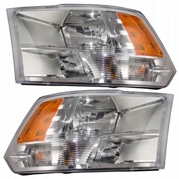 DODGE RAM 2009-2018 LAMPA LAMPY PRAWA + LEWA 3 KOMORY JASNA TYC