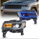LAMPA LAMPY FULL LED DRL VLAND KOMPLET JEEP GRAND CHEROKEE WK2 2014-2021
