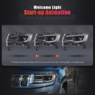LAMPA LAMPY FULL LED DRL VLAND KOMPLET JEEP GRAND CHEROKEE WK2 2014-2021