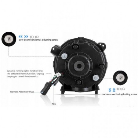 JEEP WRANGLER JL 2018-2023 LAMPA LAMPY 9'' FULL LED VLAND SOCZEWKA