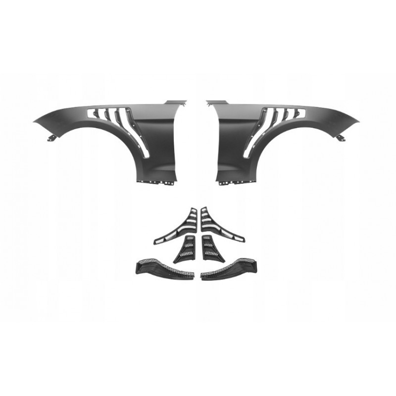 FORD MUSTANG GT500 2018-23 BŁOTNIK BŁOTNIKI KOMPLET L+R ALUMINIOWE KR STYLE