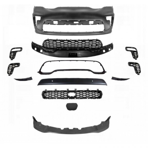 DODGE DURANGO SRT 2021-2024 ZDERZAK PRZÓD PDC KOMPLETNY RADAR BEZ HALOGEN