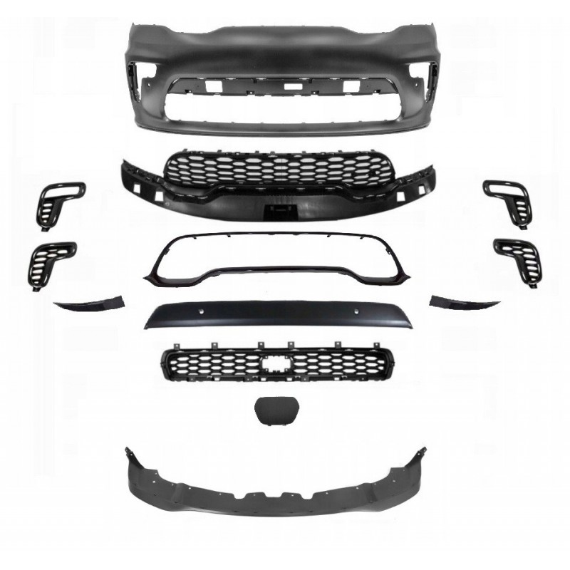 DODGE DURANGO SRT 2021-2024 ZDERZAK PRZÓD PDC KOMPLETNY RADAR BEZ HALOGEN