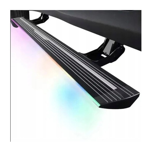 JEEP GRAND CHEROKEE WL 2021- PRÓG PROGI ELEKTRYCZNE STOPNIE WYSUWANE Z LED