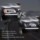 LAMPA LAMPY CZARNE VLAND Z LED LEWA + PRAWA EU CHRYSLER 300C 300S 2011-2023