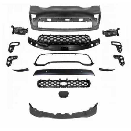 DODGE DURANGO SRT 2021-2024 ZDERZAK PRZÓD PDC KOMPLETNY RADAR Z HALOGEN LED