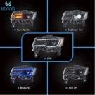 LAMPA LAMPY FULL LED DRL VLAND KOMPLET JEEP GRAND CHEROKEE WK2 2014-2021