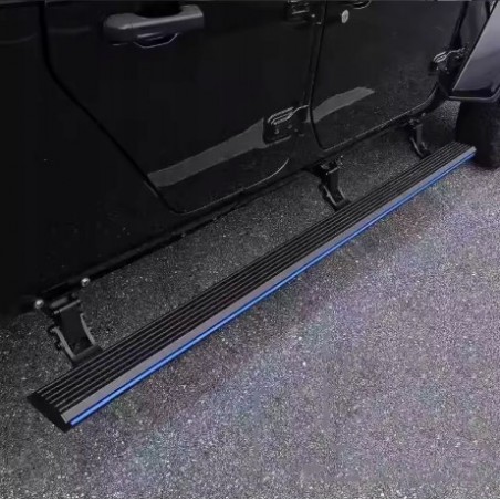 JEEP WRANGLER JK 4 DRZWI 2007-2017 PRÓG PROGI ELEKTRYCZNE STOPNIE Z LED KPL