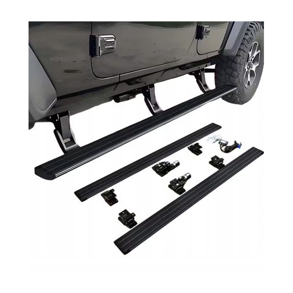 JEEP WRANGLER JK 4 DRZWI 2007-2017 PRÓG PROGI ELEKTRYCZNE STOPNIE WYSUWANE