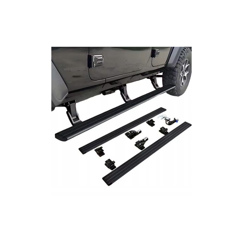 JEEP WRANGLER JK 4 DRZWI 2007-2017 PRÓG PROGI ELEKTRYCZNE STOPNIE WYSUWANE