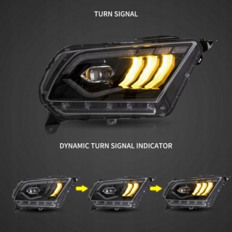 FORD MUSTANG 2010-2014 LAMPA LAMPY EUROPA KOMPLET LEWA + PRAWA LED VLAND