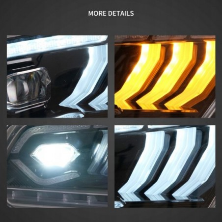 FORD MUSTANG 2010-2014 LAMPA LAMPY EUROPA KOMPLET LEWA + PRAWA LED VLAND