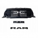 DODGE RAM 1500 V LARAMIE 2019- ATRAPA GRILL CZARNA POŁYSK + LOGO + PODSTAWA