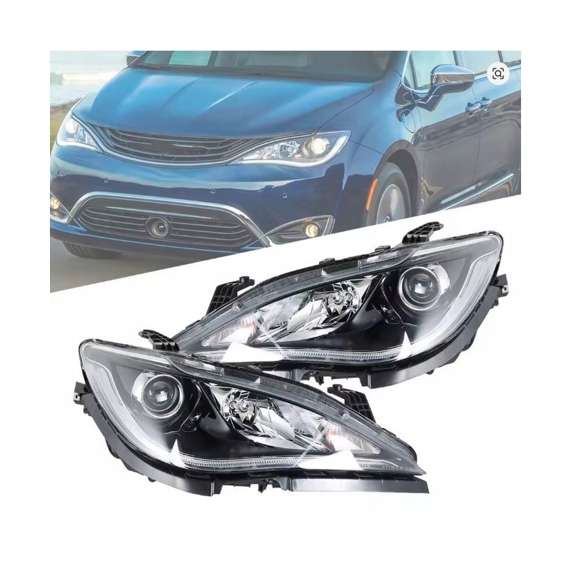 CHRYSLER PACIFICA 2017-2020 LAMPA REFLEKTOR SOCZEWKA PRAWA + LEWA KPL Z LED