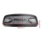 DODGE RAM 1500 2013-2018 ATRAPA GRILL CZARNA DO MALOWANIA + LOGO RAM