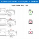 POKRYWA PAKI KRÓTKA 5.7 ROLETA ŻALUZJA TWARDA LAMPKA DODGE RAM 1500 2009-24