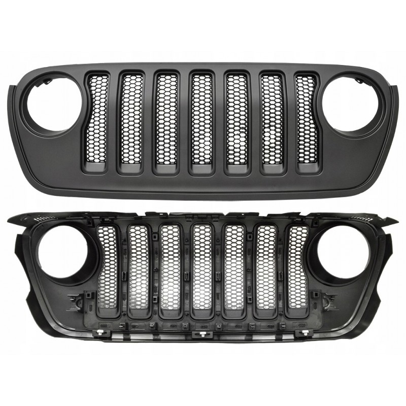 JEEP WRANGLER JL 2018-2024 ATRAPA GRILL CZARNY SIATKA 82215114