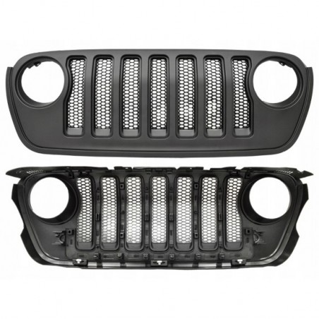 JEEP WRANGLER JL 2018-2024 ATRAPA GRILL CZARNY SIATKA 82215114