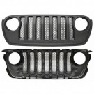 JEEP WRANGLER JL 2018-2024 ATRAPA GRILL CZARNY SIATKA 82215114