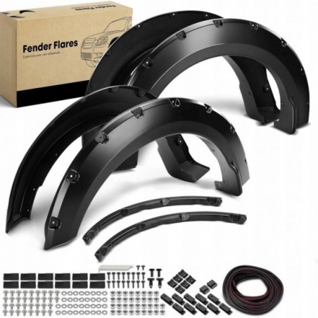 FORD F-150 2015-17 POSZERZENIA NAKŁADKI LISTWY LISTWA BŁOTNIK Z NITAMI KPL.