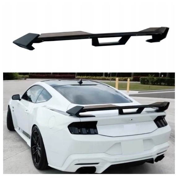 FORD MUSTANG S650 2024-26 SPOILER LOTKA KLAPY STYL DARK HORSE CZARNY POŁYSK