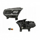 DODGE DURANGO 2021-2024 LAMPA PRZEDNIA Z LED KIERUNEK ŻARÓWKA PRAWA CZARNA