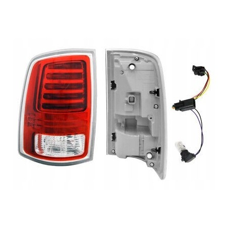 LAMPA LEWA + PRAWA TYŁ LED Z CHROM KOMPLET DODGE RAM 2013-2018