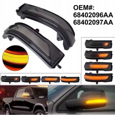 DODGE RAM V 2019- KIERUNKOWSKAZ KIERUNKOWSKAZY LED LUSTEREK DYMIONE TUNING