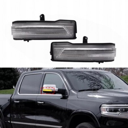 DODGE RAM 1500 2019- KIERUNKOWSKAZ KIERUNKOWSKAZY LED LUSTEREK JASNE TUNING