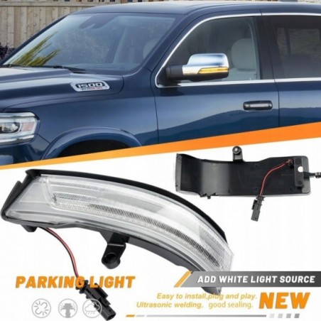 DODGE RAM 1500 2019- KIERUNKOWSKAZ KIERUNKOWSKAZY LED LUSTEREK JASNE TUNING