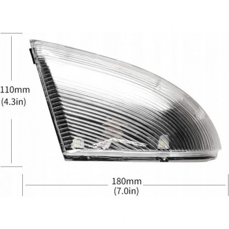 DODGE RAM 1500 2009-2018 KIERUNKOWSKAZ MIGACZ LUSTERKA LEWY + PRAWY KOMPLET