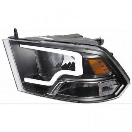 DODGE RAM 2009-2018 LAMPA LAMPY PRAWA + LEWA Z LED TUNING CZARNE BLACK KPL
