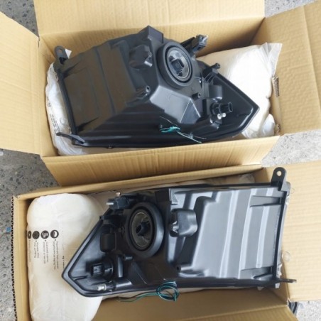 DODGE RAM 2009-2018 LAMPA LAMPY PRAWA + LEWA Z LED TUNING CZARNE BLACK KPL