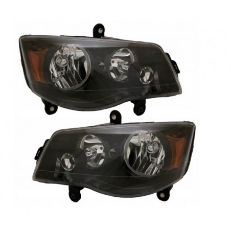 CHRYSLER TOWN COUNTRY G. VOYAGER 2008-19 LAMPA LAMPY KOMPLET CZARNE EUROPA